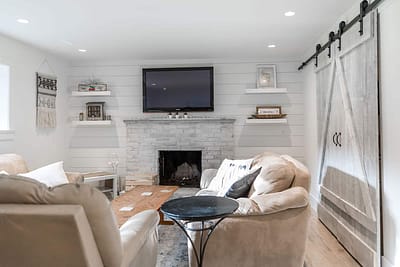 Custom living area home renovation contractors in Langley, BC