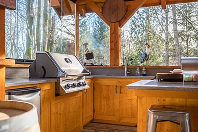 Custom outdoor kitchen by Kitchen renovation contractors in Langley, BC