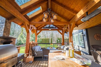 Custom outdoor kitchen by Kitchen renovation contractors in Langley, BC