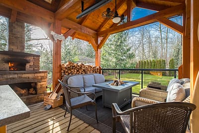 Custom outdoor kitchen by Kitchen renovation contractors in Langley, BC