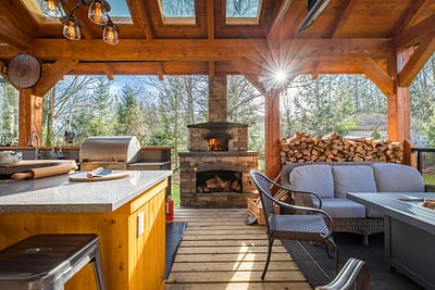 Custom outdoor kitchen home renovation contractors in Langley, BC