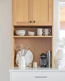 Wooden cabinet custom additions in Langley, BC