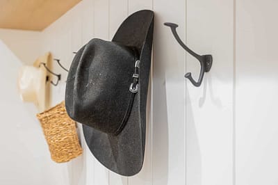 An image of a home design with a hat on a hook made by home renovation contractors in Langley, BC