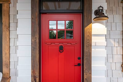 Front door custom additions in Langley, BC