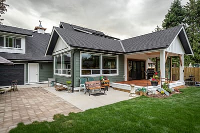 Backyard home renovation contractors in Langley, BC
