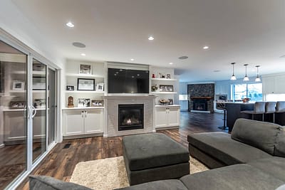 Custom living room renovation contractors in Langley, BC