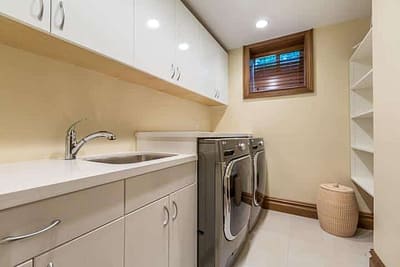 Laundry area Balcony Custom additions in Langley, BC