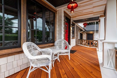 Front porch multigenerational home design in Langley, BC
