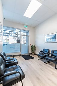 Beltone Hearing Centre reception, made by Commercial renovations contractor in Langley