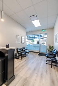 Beltone Hearing Centre reception, made by Commercial renovations contractor in Langley