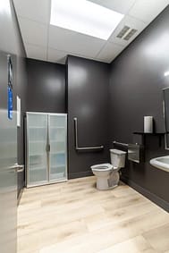 Beltone Hearing Centre bathroom, made by Commercial renovations contractor in Langley
