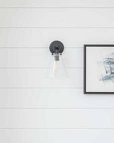 A custom addition lamp and picture frame by Bowline Construction in Langley, BC