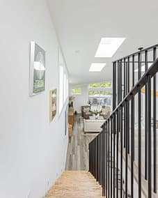 A white accent living room by home renovation contractor in Langley, BC