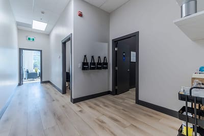 Beltone Hearing Centre hallway, made by Commercial renovations contractor in Langley