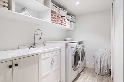 Custom laundry area home renovation contractors in Langley, BC