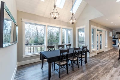 Dining room custom home builder Langley in Langley, BC