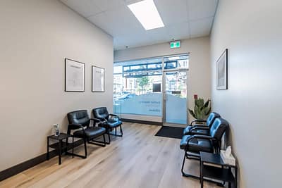Beltone reception area, made by Commercial renovations contractor in Langley