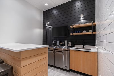PetKind kitchen area made by Commercial renovations contractor in Langley