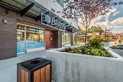Beltone Hearing Centre storefront, made by Commercial renovations contractor in Langley