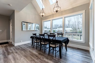 Dining room custom home builder Langley in Langley, BC